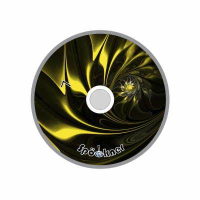 Spöckner "Blüte / gelb schwarz" Eisstock